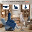 Fauteuil inclinable surdimensionné super doux avec chaleur et massage-1922692302