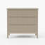 Table de chevet moderne à 3 tiroirs avec rangement à fermeture en douceur Modern-130365565