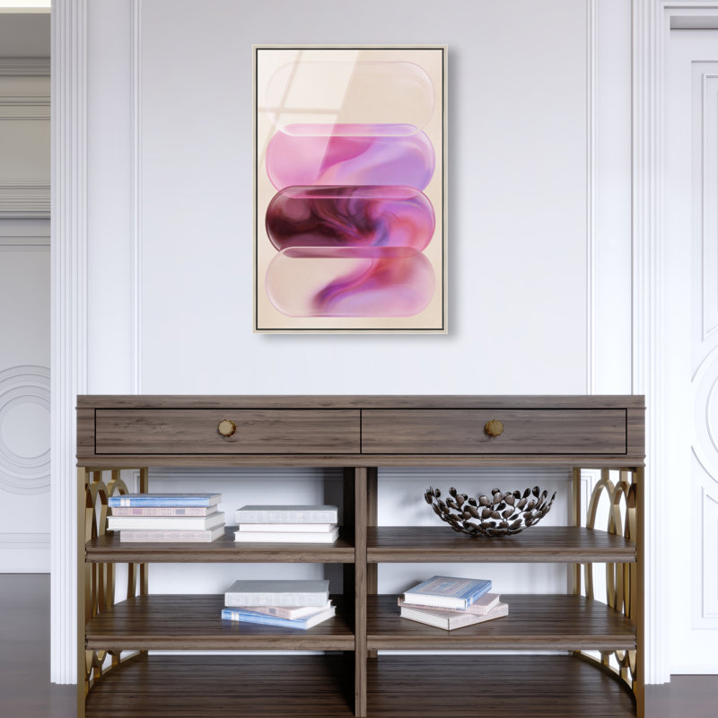 Clear Rose Print by Oliver Gal, 46"H x 31"W, Silver Floater Frame