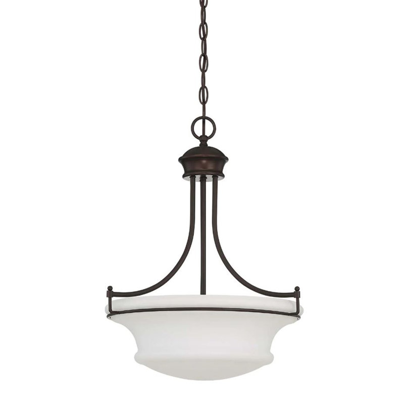 3 - Light Provincial Bronze Pendant