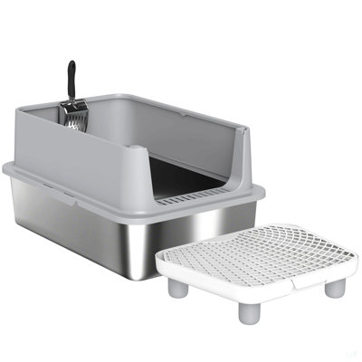 Cat Litter Box,Stainless Steel Litter Scoop