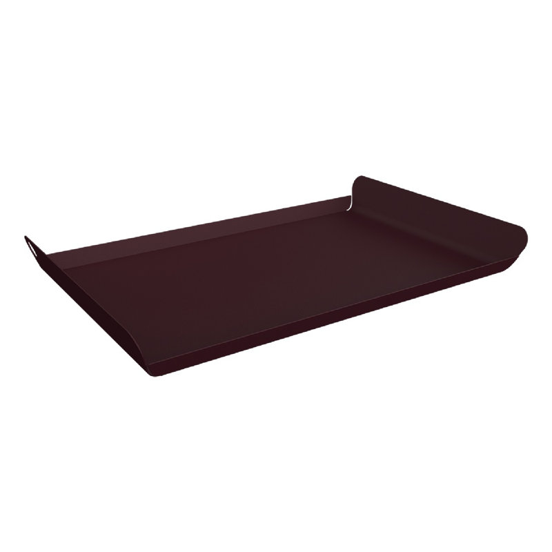 Alto Stainless Steel Tray, 2" H x 14" W x 9" D, Black Cherry
