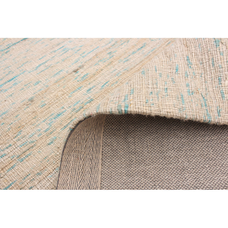 Horta Geometric Hand-Tufted Ivory Area Rug, Rectangle 5'1" x 8'1"