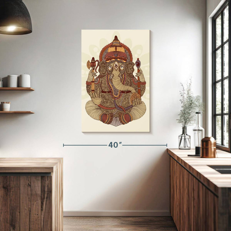 Adella Patterned Ganesha, 39" H x 26" W
