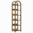 Storage Rack,6-Tier Bookshelf,Slim Arched Bookcase