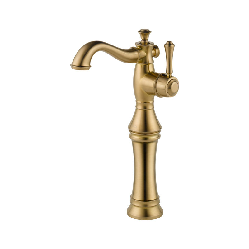 Cassidy Single Hole Bathroom Faucet, Brilliance Champagne Bronze