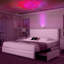 Base de lit tapissier avec plateau de rangement avec projecteur Galaxy, 4 tiroirs de rangement à l'épreuve de la poussière, tête de lit ajustable avec garniture cloutée-223606943-223606940