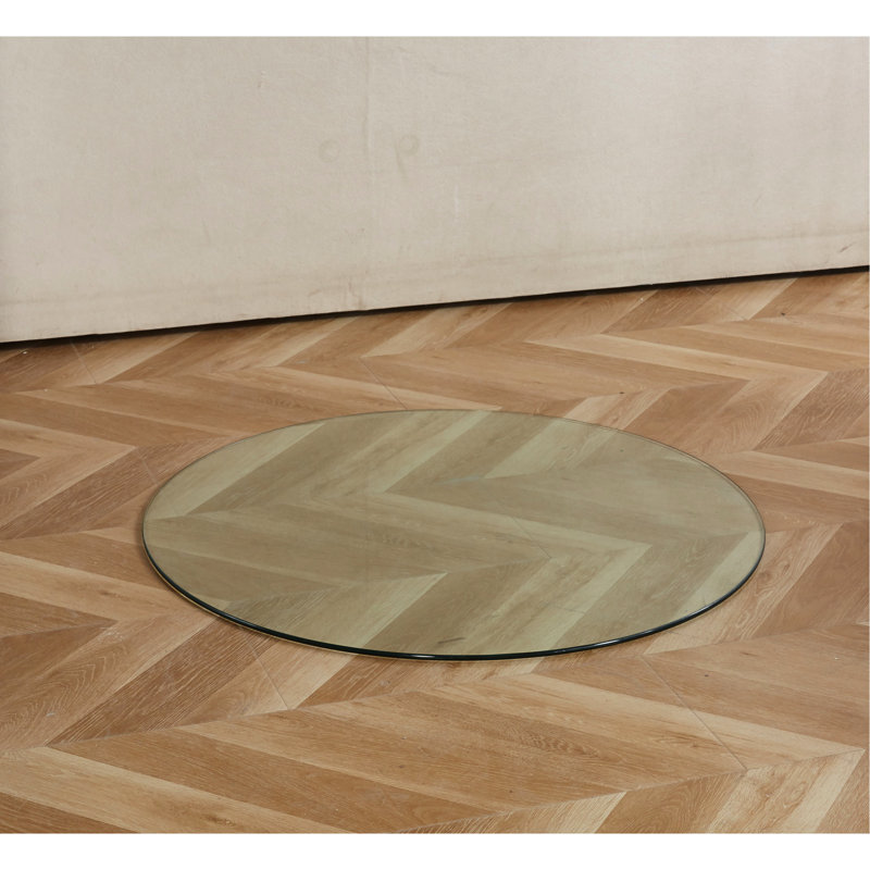 Plateau carré en verre trempé transparent de 80 cm - surface lisse facile à nettoyer, propriétés physiques supérieures, conception exquise, largeur de 30,61 po, profondeur, hauteur de 0,3 po, poids de 27,35 lb,