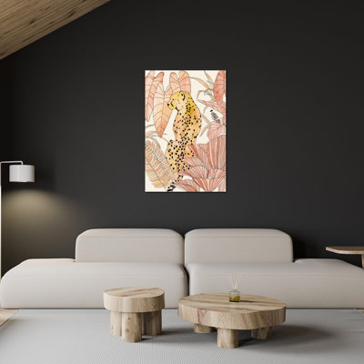 Blush Cheetah I, impression sur verre acrylique