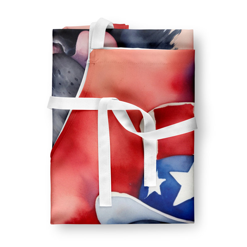 Patriotic American Apron, Black Newfoundland
