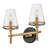 Marten 2-Light Two-Tone Bath Vanity Fixture