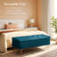 Banc de rangement en velours Carrielynn-1235242576