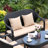 Deliliah 48.03'' Wide Rectangle Wicker Loveseat with Cushions