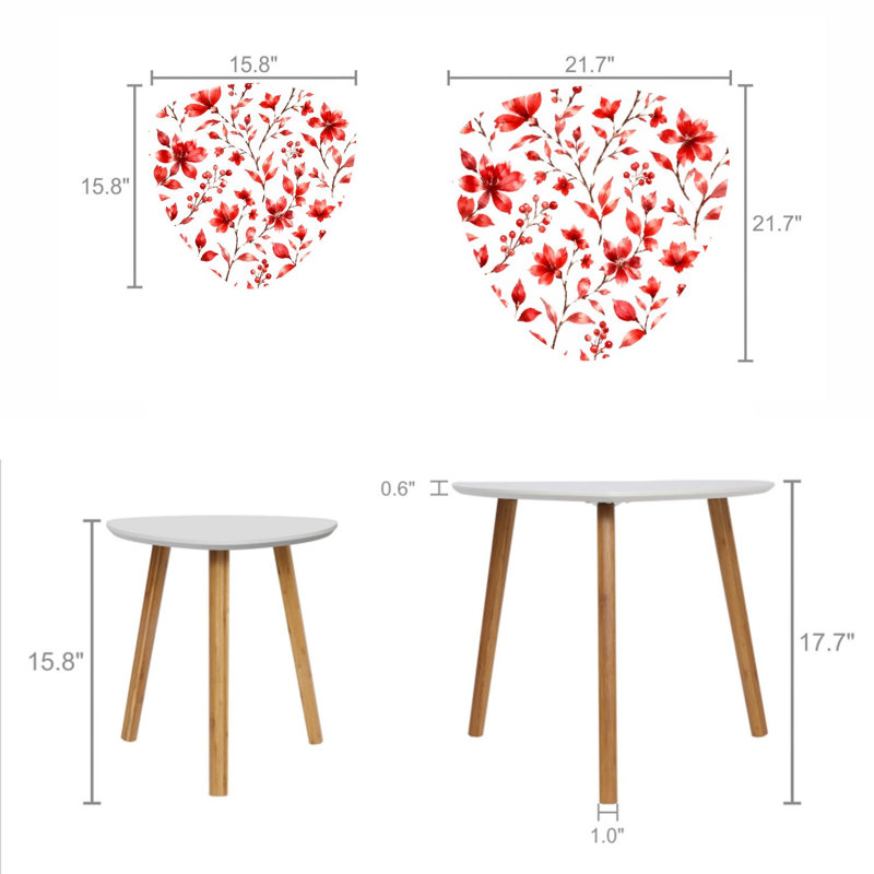 Ensemble de 2 tables gigognes Triangle