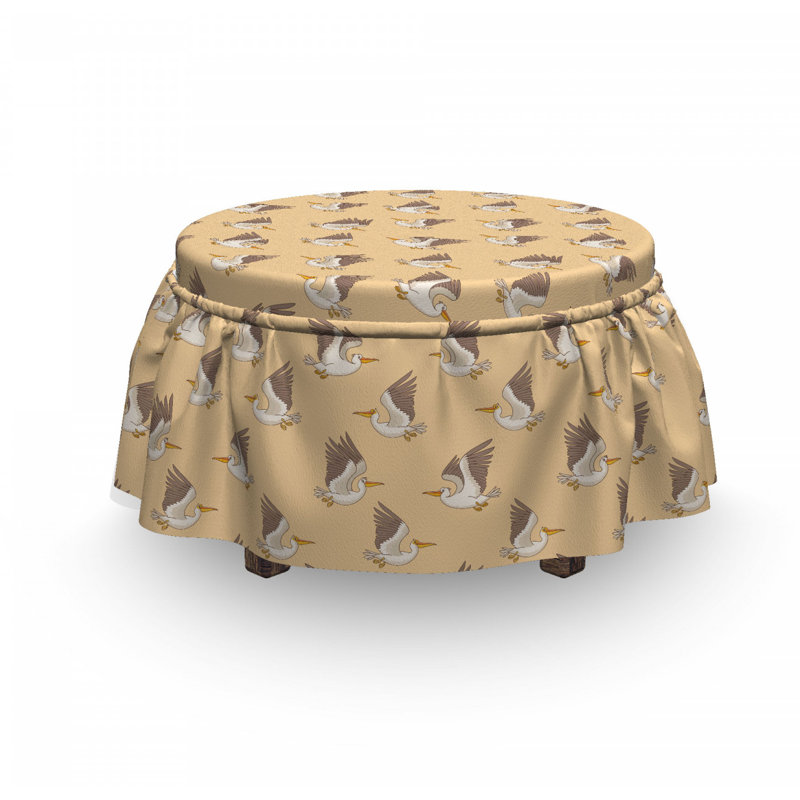 Box Cushion Ottoman Slipcover