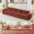 Oversized Tufted Velvet Modular Sofa-2955111