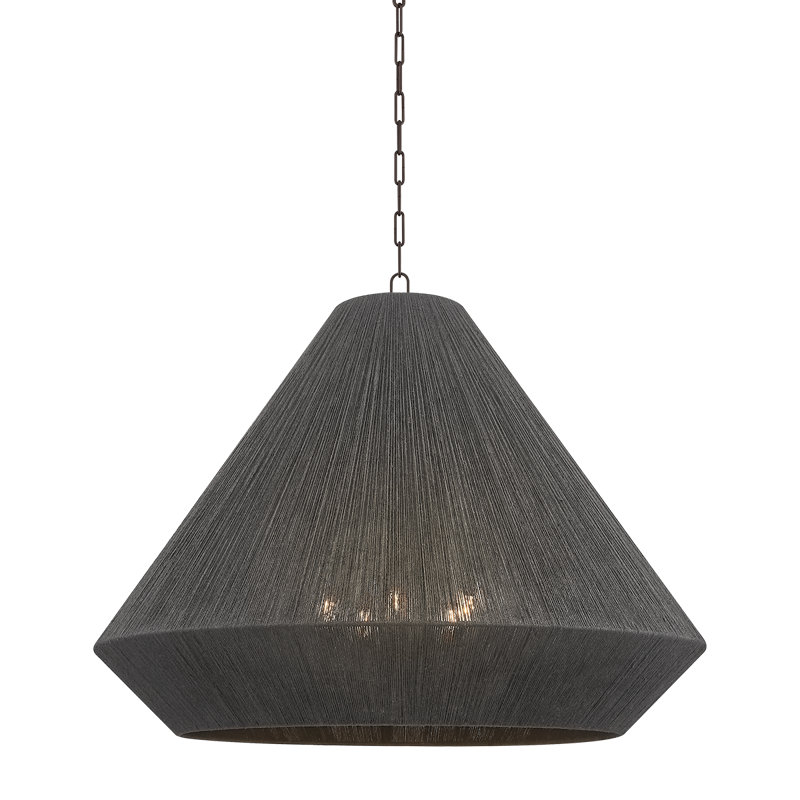 Luminaire suspendu Keats, H 31,5 po x l 40 po x P 40 po, Bronze, 5 lumières
