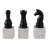 Decorative Chess Pieces Marble Figurine Sculpture - Decorative Object Statue For Home Decor And Living Room Decorations - Set Of 3, 9", Black & White