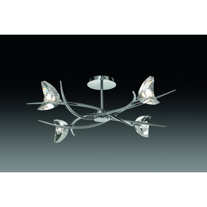 Plafonnier semi-encastré 4 lumières Mastin