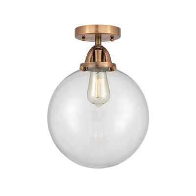 Alphonsa Glass LED Semi Flush Mount