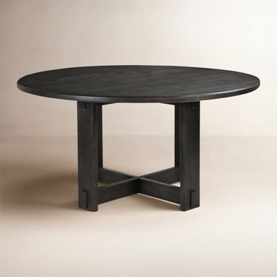 Keaton Round Dining Table Dark Brown