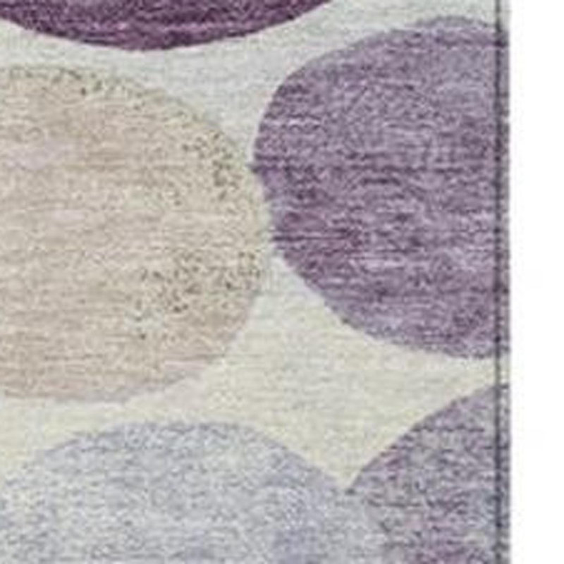Tapis extérieur lavable à motif géométrique 3 pi x 5 pi beige et bleu denim