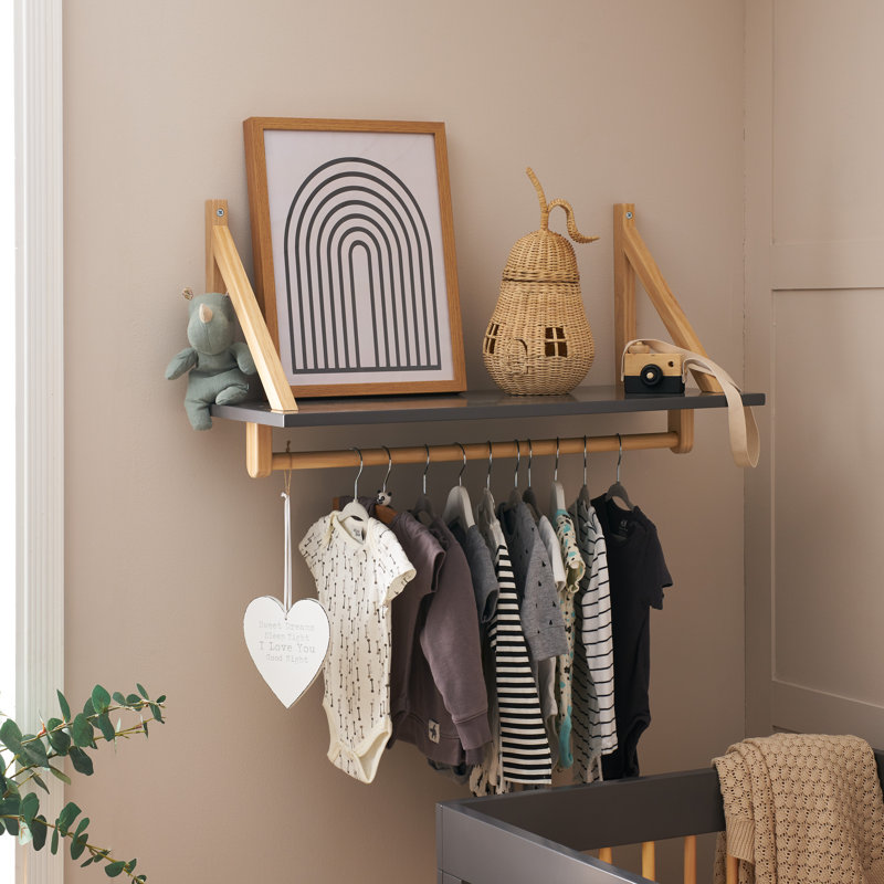Maya Wall Shelf, Slate/Natural