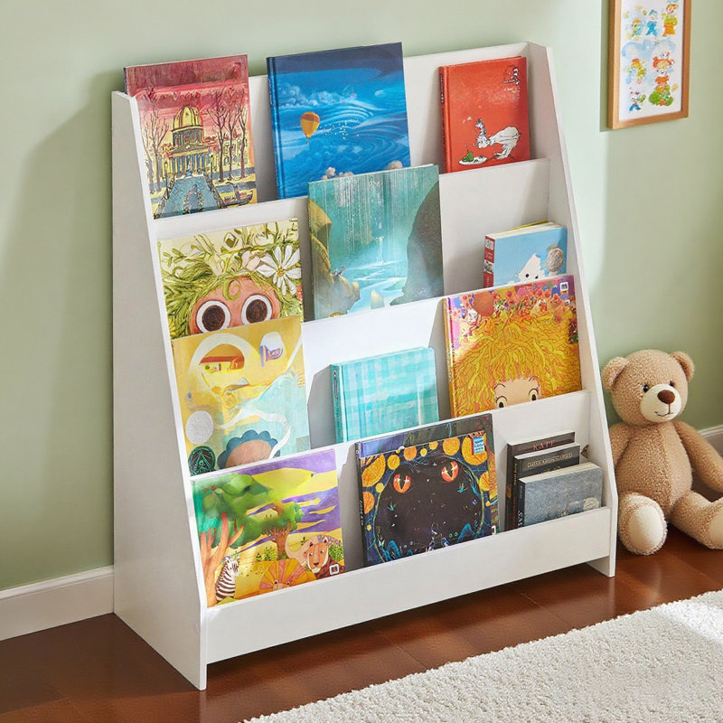 Flickinger 88cm H X 80cm W Furniture Kids Book Display, White