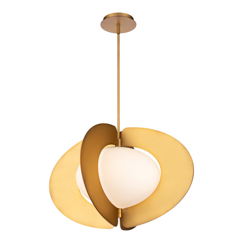 Echelon 1 - Light LED Pendant, Aged Brass