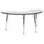 Table d'activité demi-lune effaçable à sec avec pieds réglables - blanc / noir-1173506777-1173506775-1195166483