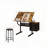 Adjustable Drafting Table with Stool and 3 Drawers – 0-75° Angle, Steel Frame