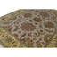 Tapis brun / blanc noué à la main-78164845