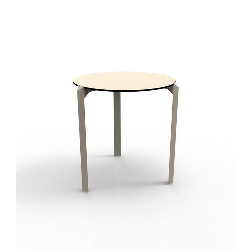 Quartz Dining Table, Ecru, 27.25" W x 27.25" L
