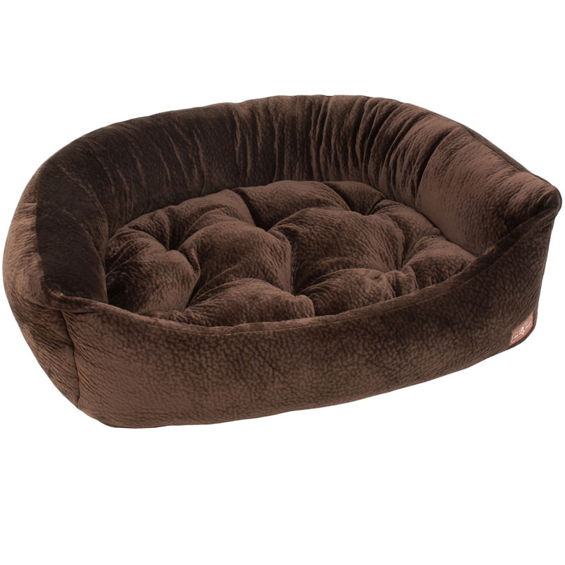 Lit pour chien napper, Moyen (l 40 po x P 32 po x H 8,5 po), Châtaignier