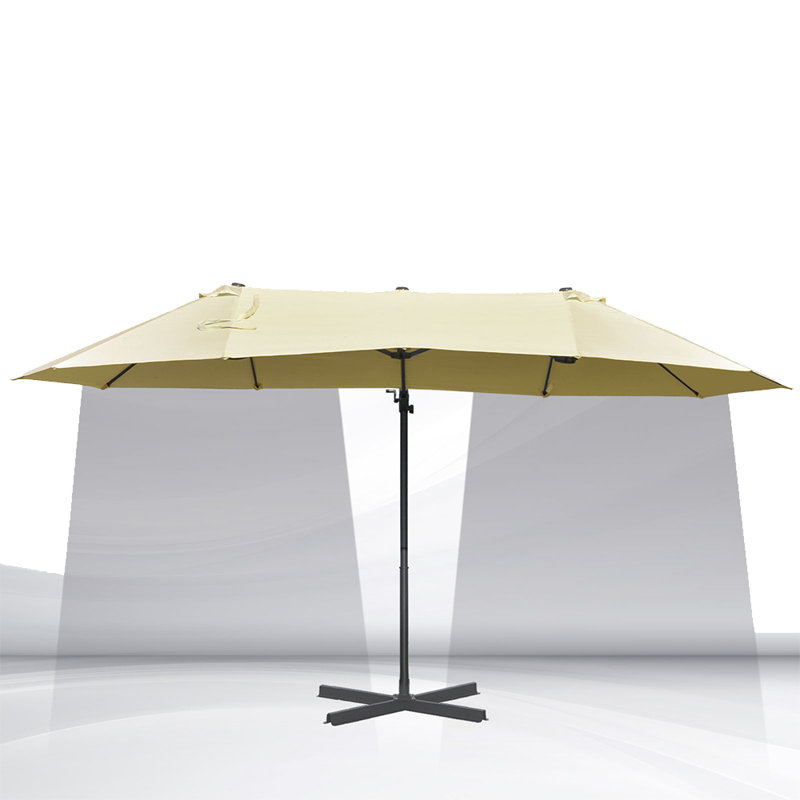 Audren 14.4 " W Rectangular Market Umbrella with Crank Lift