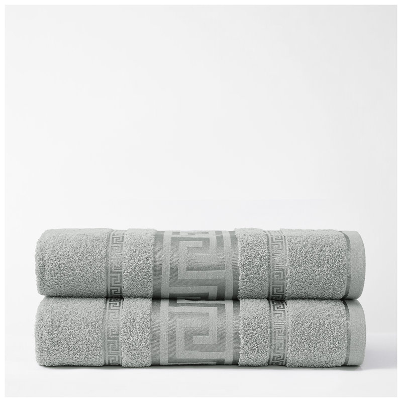 Premium Egyptian 100% Cotton Towels | Soft, Lightweight, Ultra-Absorbent Bathroom Towels for Daily Comfort, Silver