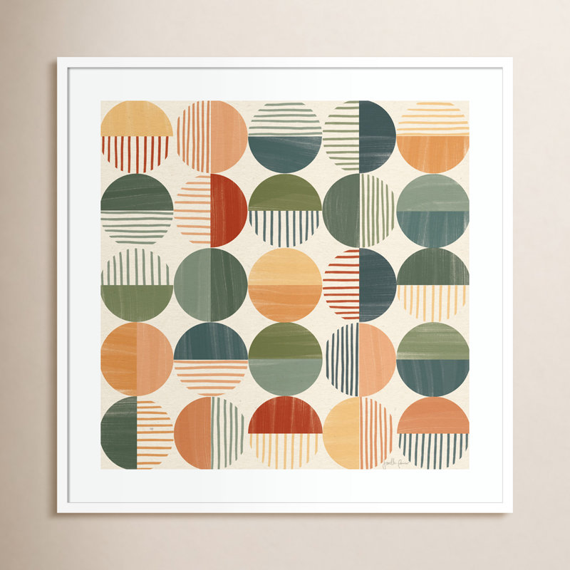 «Born to Roam Pattern II» par Janelle Penner - reproduction encadrée, Blanc, H 33 po x l 33 po x P 1 po