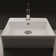 WS Bath Collections Unlimited 18.3'' Ceramic Square Bathroom Sink with Overflow