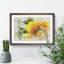 Bright Yellow Flower Watercolour - Framed Print-62806892-62806905
