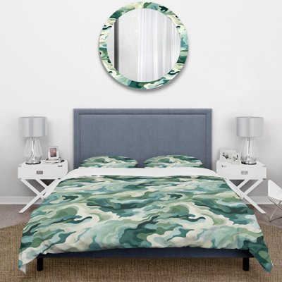 Zen Retreat Serene Camouflage Camouflage Duvet Cover