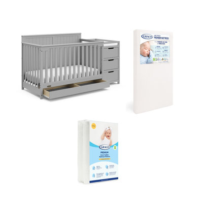 Hadley 5-in-1 Convertible Crib and Changer with Storage