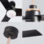 Ventilateur de plafond 52 pouces avec lumières encastré, ventilateur de plafond moderne avec lumière et télécommande - ventilateur de plafond intérieur à 3 pales à profil bas pour patio