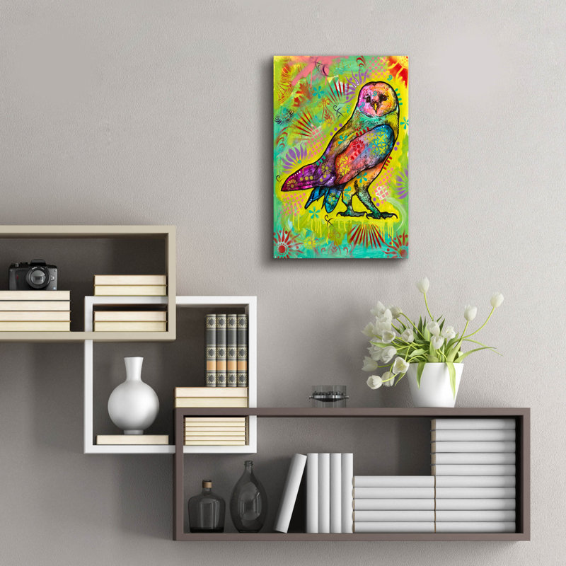 «Owl Strut» par Dean Russo, H 24 po x l 16 po x P 0,2 po