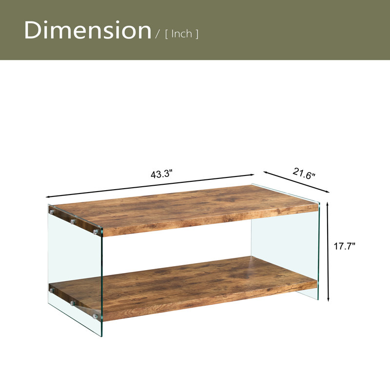 Table basse en MDF, table basse, canapé en verre trempé noyer