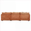 Canapés modulaires | Accoudoirs modernes modernes surdimensionnés en forme de L avec accoudoirs détachables pour le salon | Chenille | Standard
