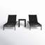 Chaise longue inclinable de 77 po avec table Evelyne-1925414276