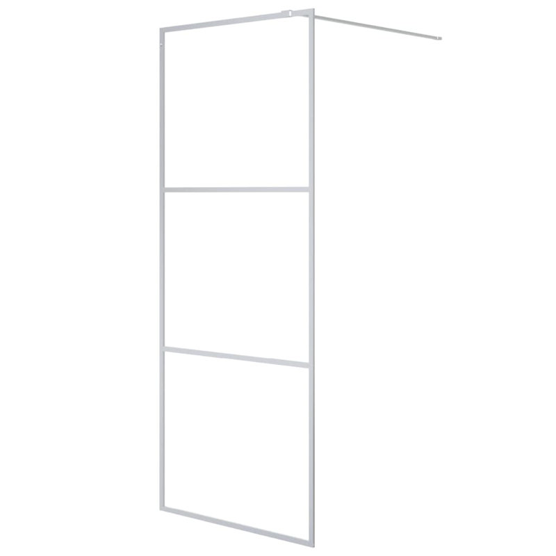 Strauss Framed with Clear Glass, 195cm H x 80cm W, Silver