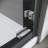 Semi Frameless Sliding Glass Tub Door, 56-60 In. W X 62 In. H, Clear Tempered Glass, Stainless Steel Handles, Shower Door