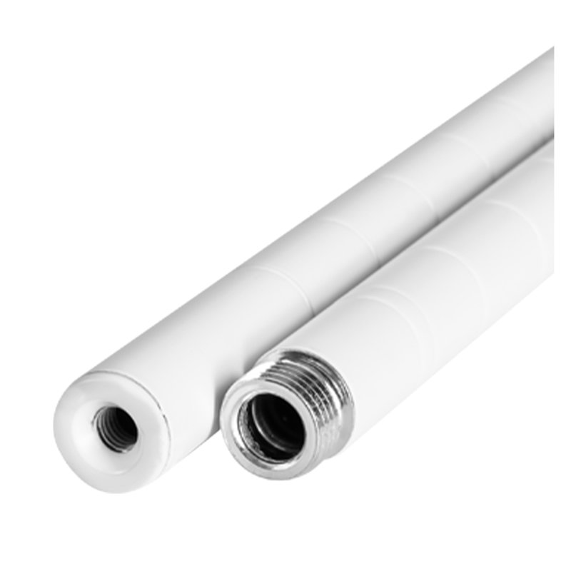 Tablette de rangement ajustable au-dessus de la laveuse et de la sécheuse avec tringle - Organisateur de buanderie en métal blanc