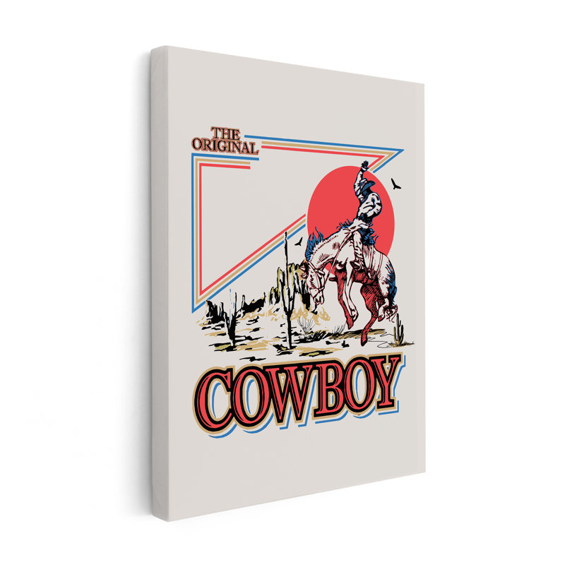 The Original Cowboy No2, Unframed, Canvas, 08"H x 10"W